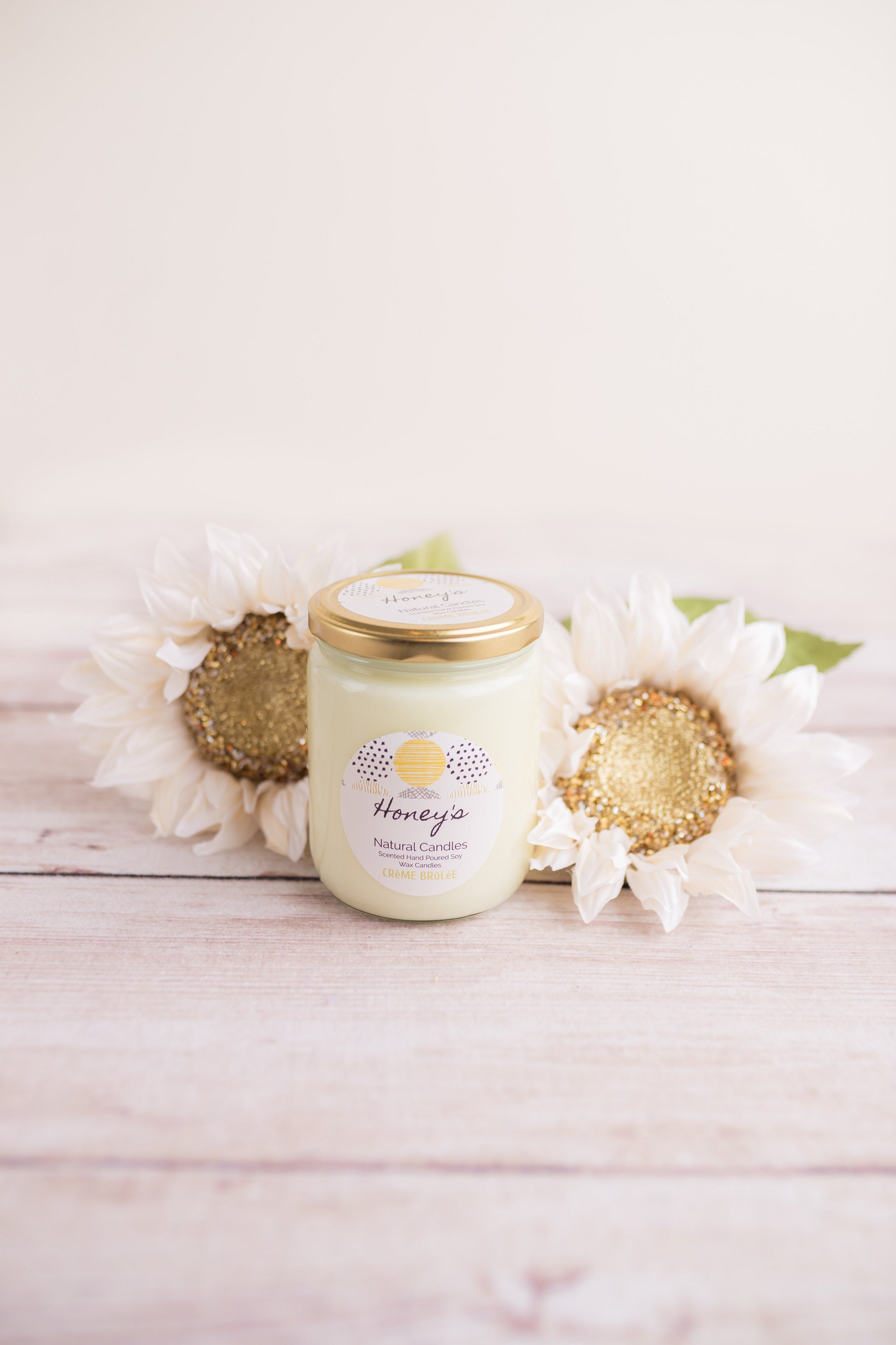 'Creme Brulee' Scented Candle Honey's Natural Candles