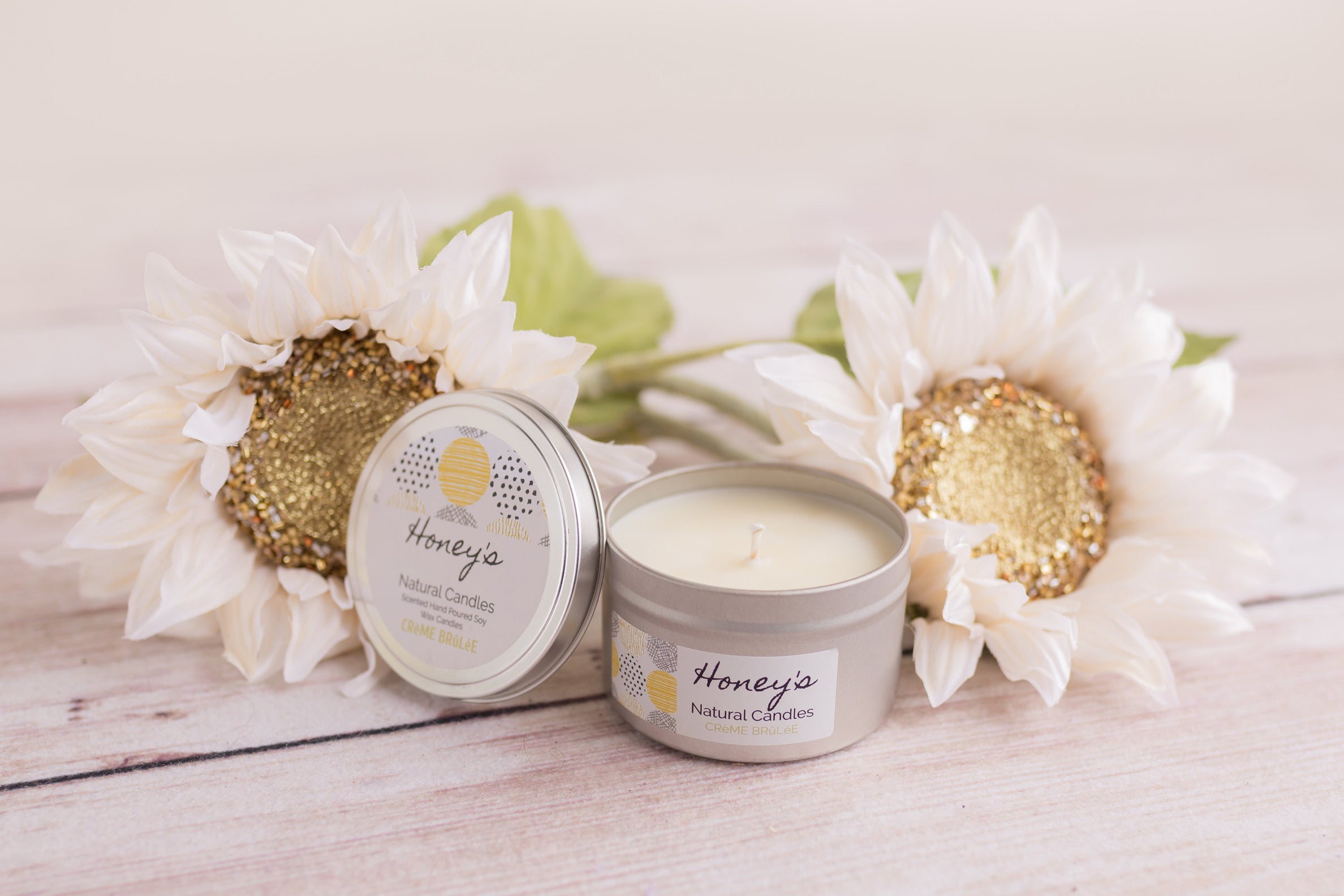 'Creme Brulee' Scented Candle Honey's Natural Candles