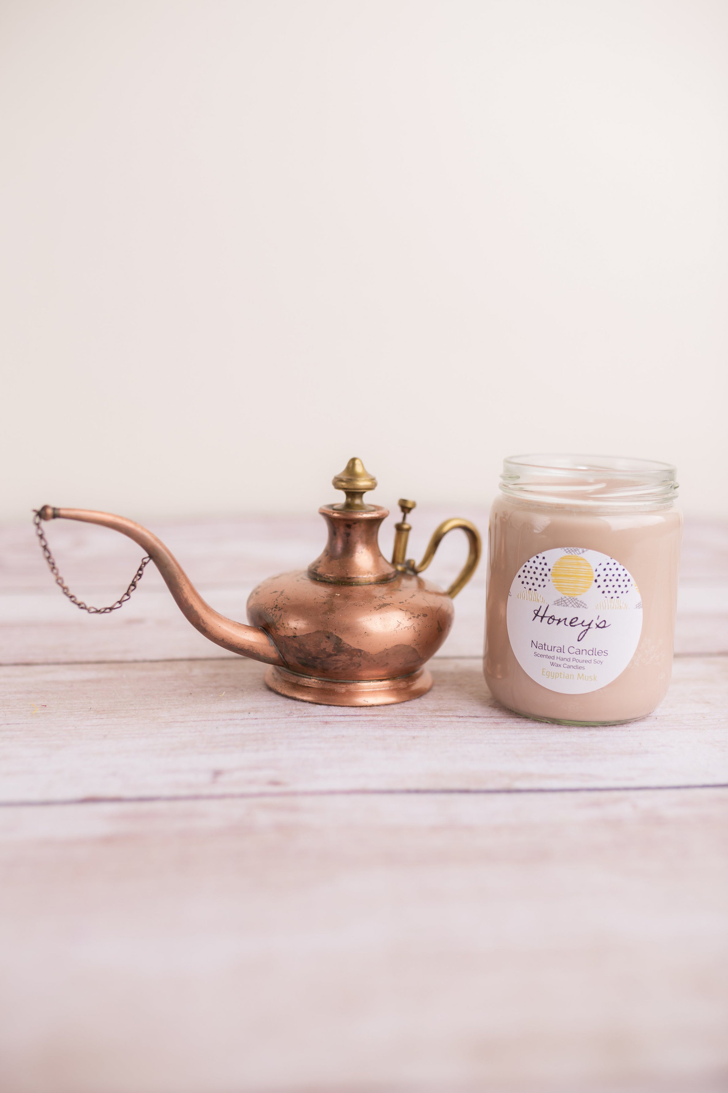 'Egyptian Musk' Scented Candle Honey's Natural Candles