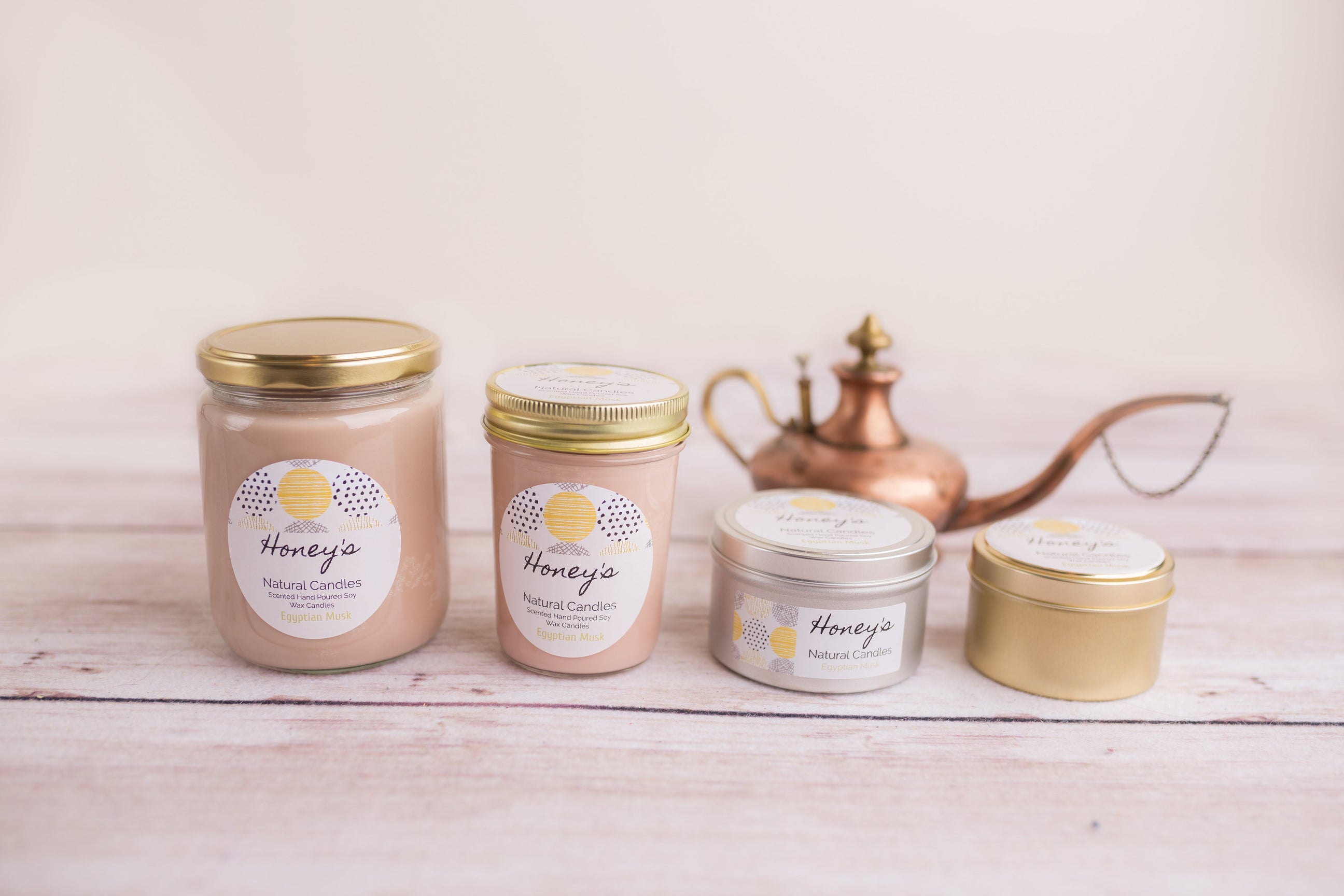 'Egyptian Musk' Scented Candle Honey's Natural Candles